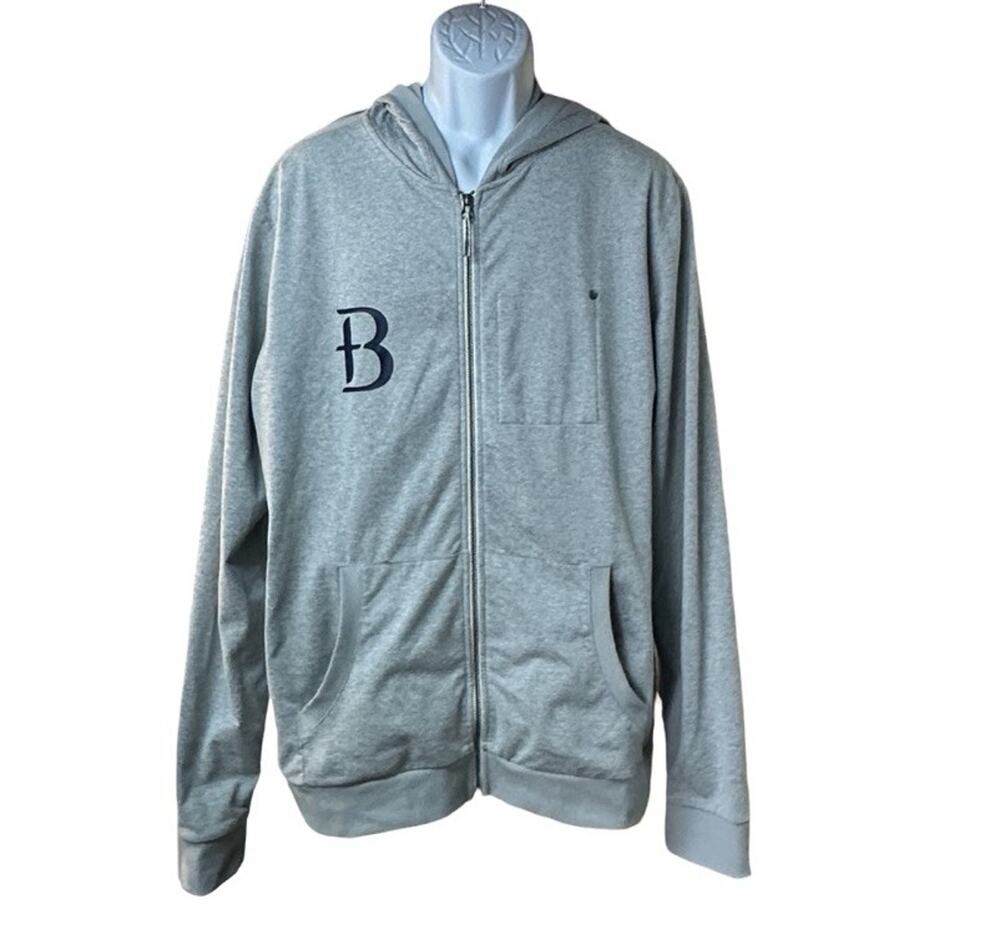 Vuori Coronado Full Zip Hoodie Men’s Large Gray Performance Sweatshirt V243